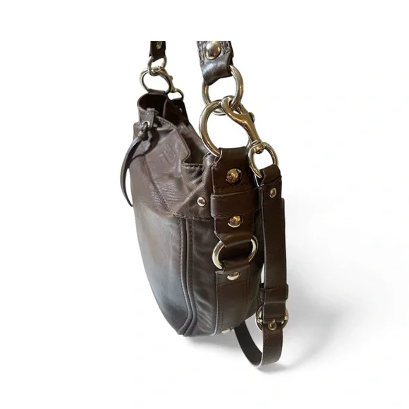 ‼️SPRING SALE Coach Chocolate 🍫 Brown Leather Zoe Hobo Shoulder Bag - Picture 7 of 17